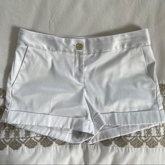 EXPRESS Sateen Shorts with Gold Hardware - Picture 9 of 12